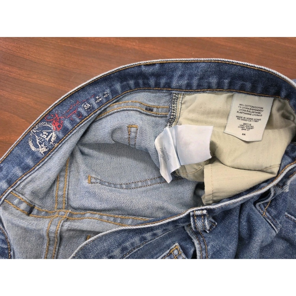 Gap 1969 Jeans Women Size 8 Medium Wash Straight Leg Stretch Cotton Denim Mid - Picture 4 of 8